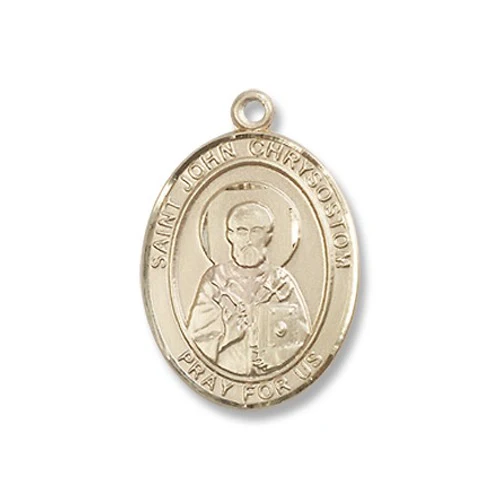 14kt Gold Filled St. John Chrysostom Pendant w/ Chain