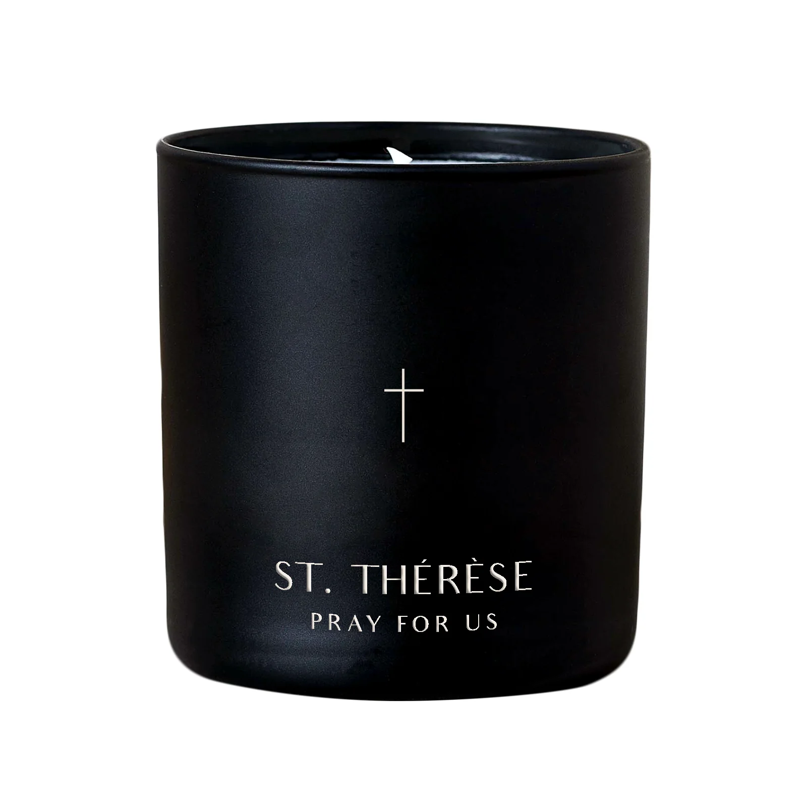 Art Deco Typography Style St. Thérèse Candle - Image 2