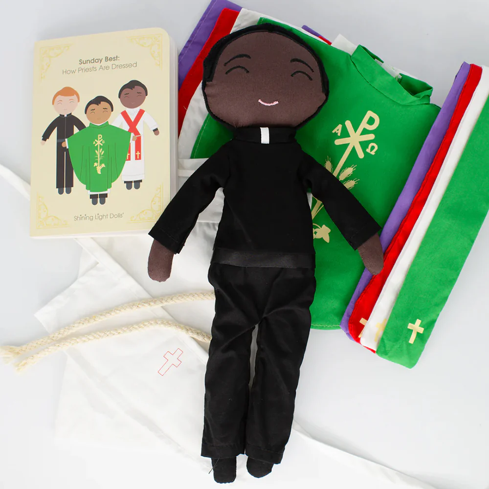 Catholic Priest Doll & Clothing Set - Multiple Skin Tones - Image 8