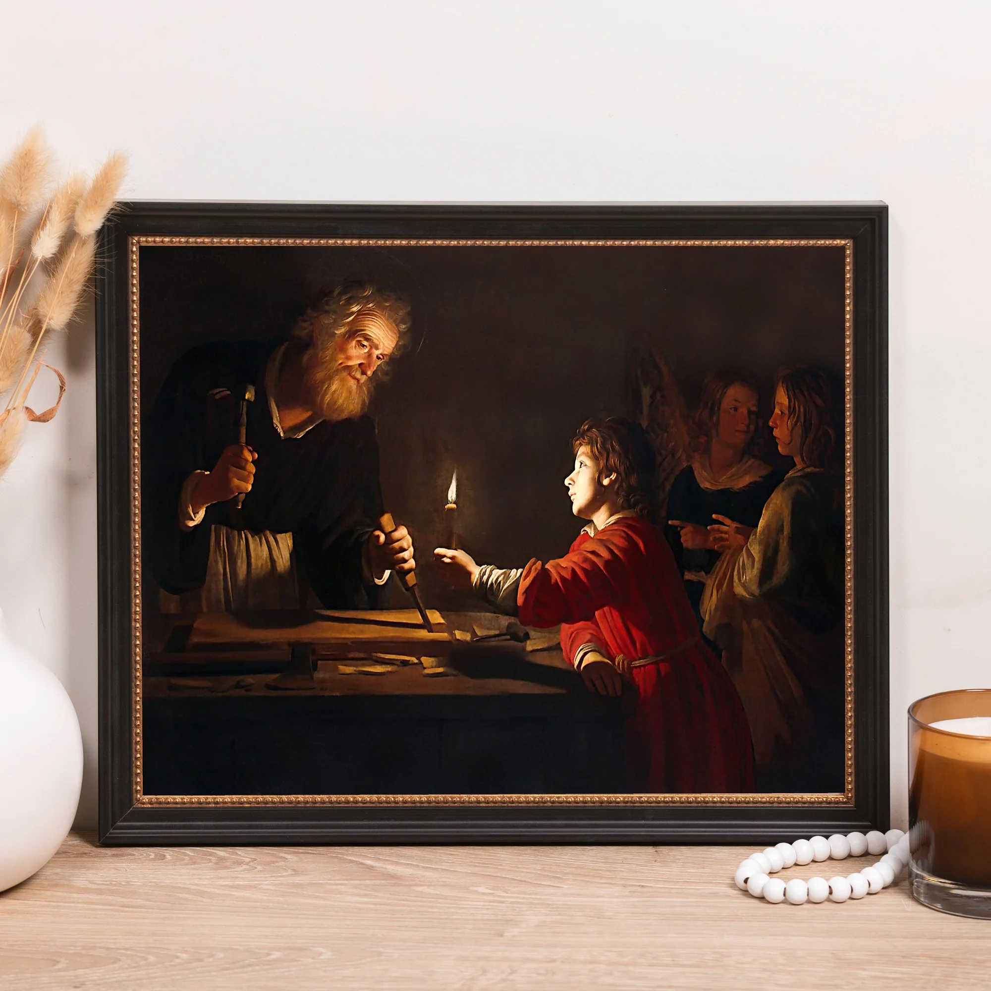 Childhood of Christ Framed Canvas - Sacred Classics Collection - Image 10
