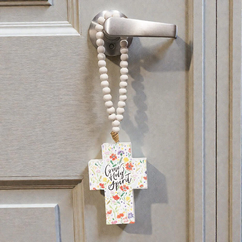Come Holy Spirit Hanging Cross - Image 3
