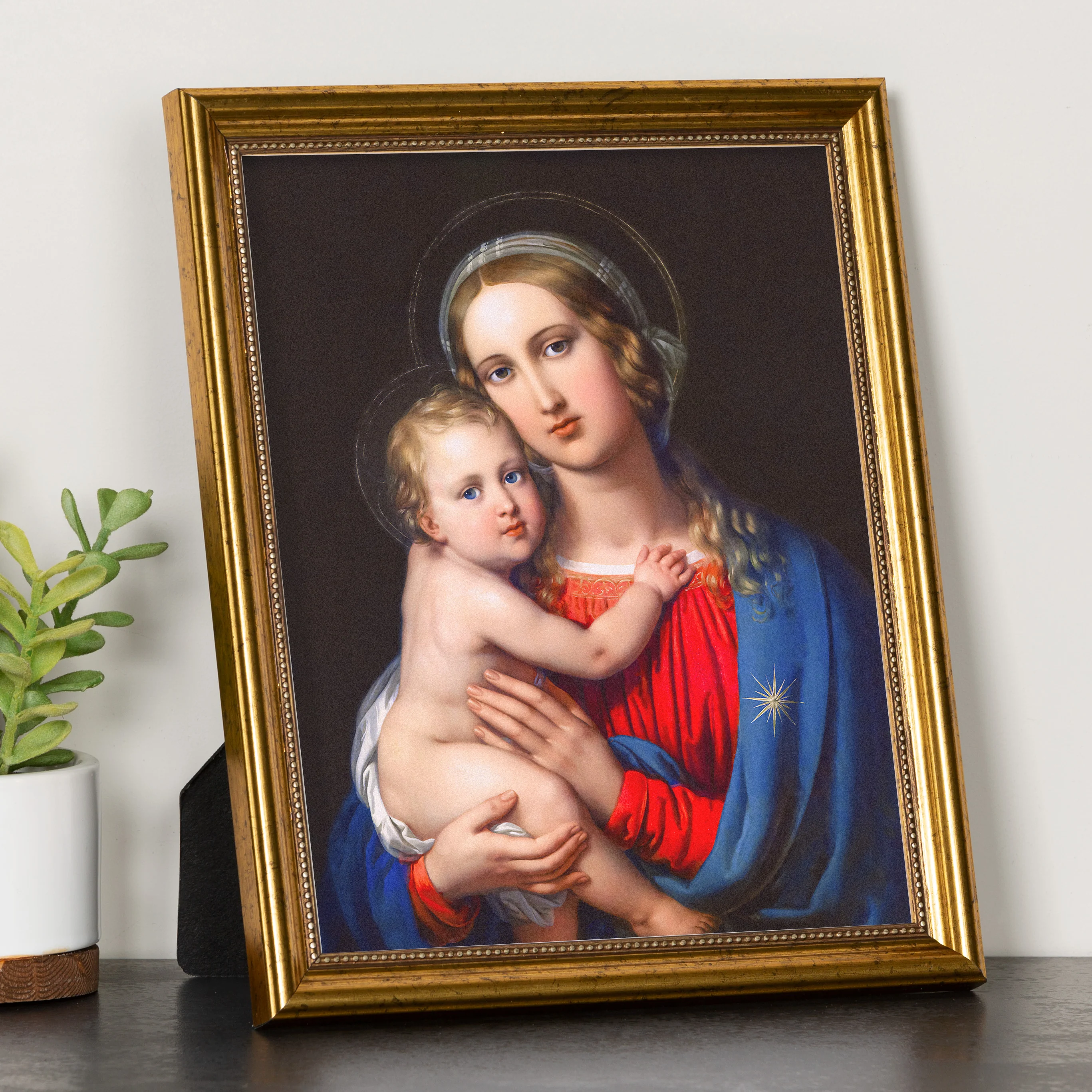 Ender Madonna with Child Gold Framed Print - Multiple Sizes - Image 2