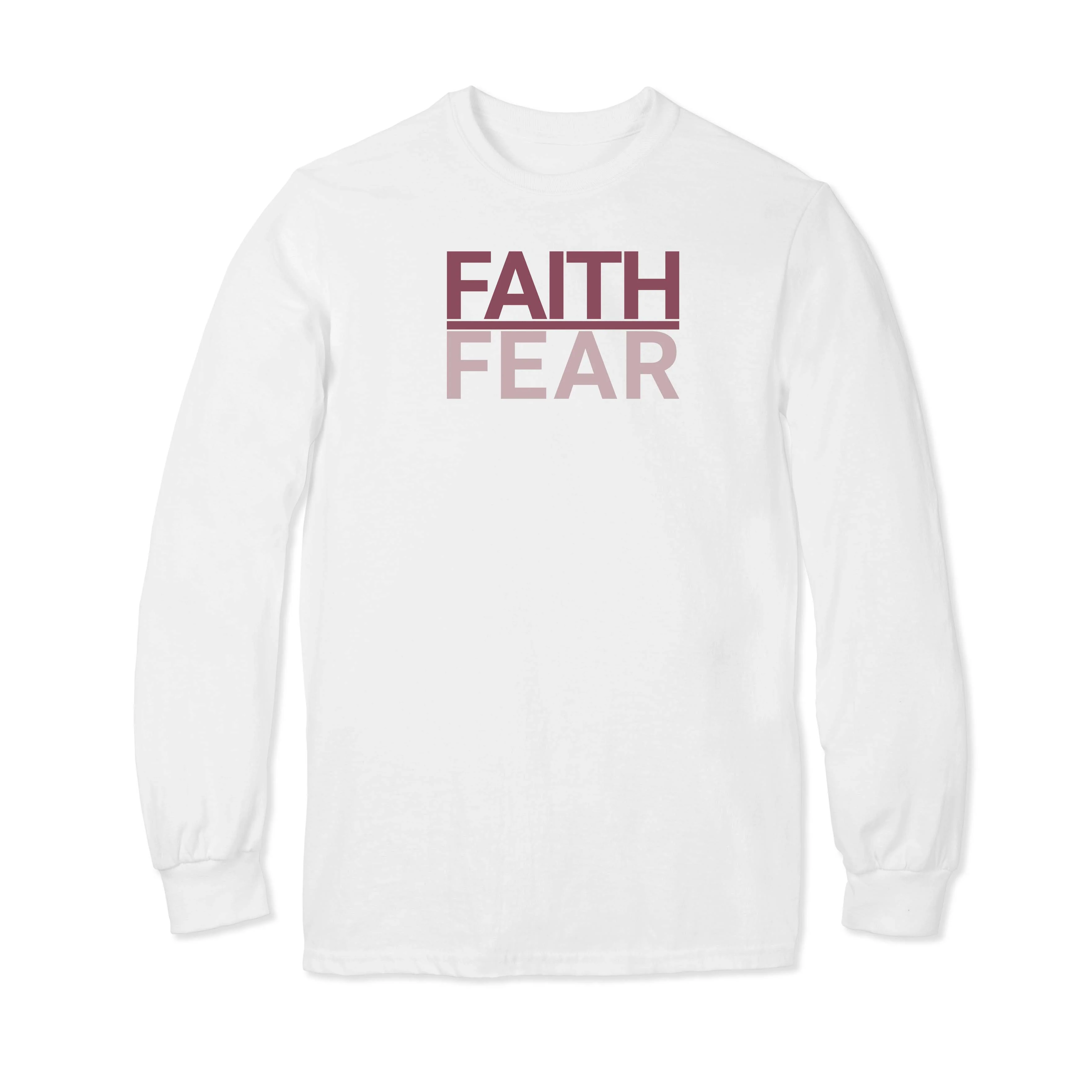 Faith Over Fear Long Sleeve T-Shirt - Image 3