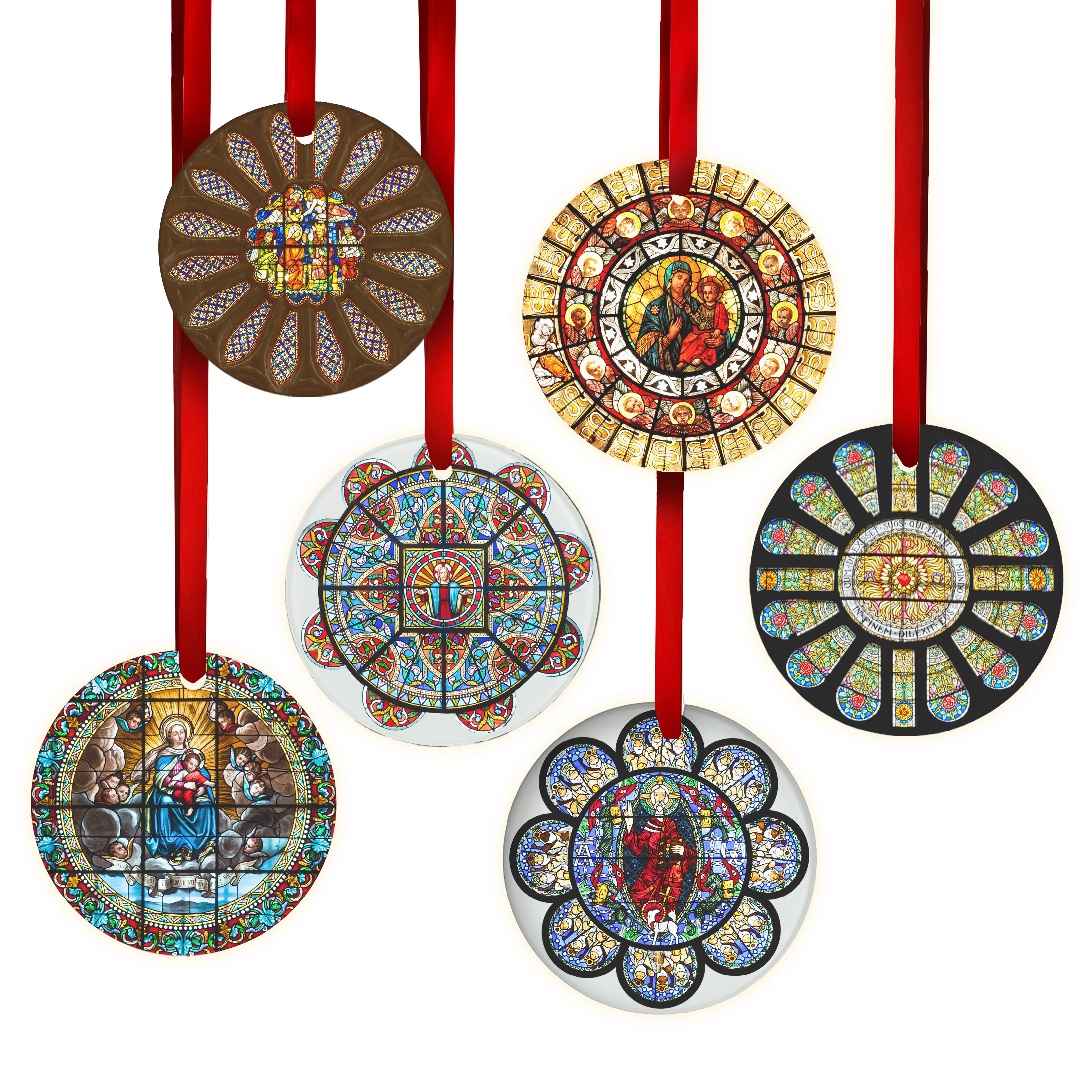 Famous Cathedrals Stained Glass Ornament Collection 3 - Set of 6 - Image 2