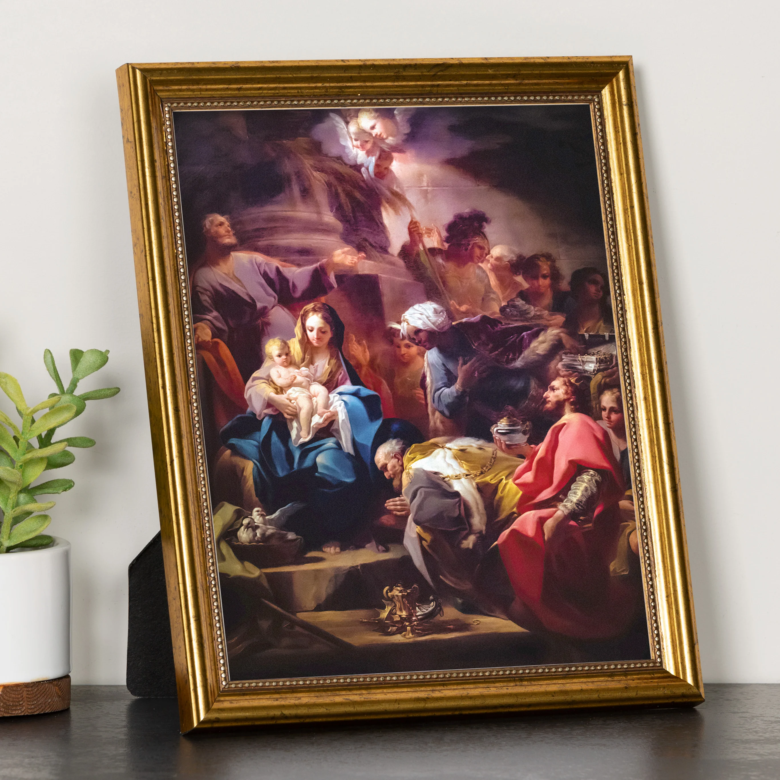 Giaquinto Adoration of the Magi Gold Framed Print - Multiple Sizes - Image 2