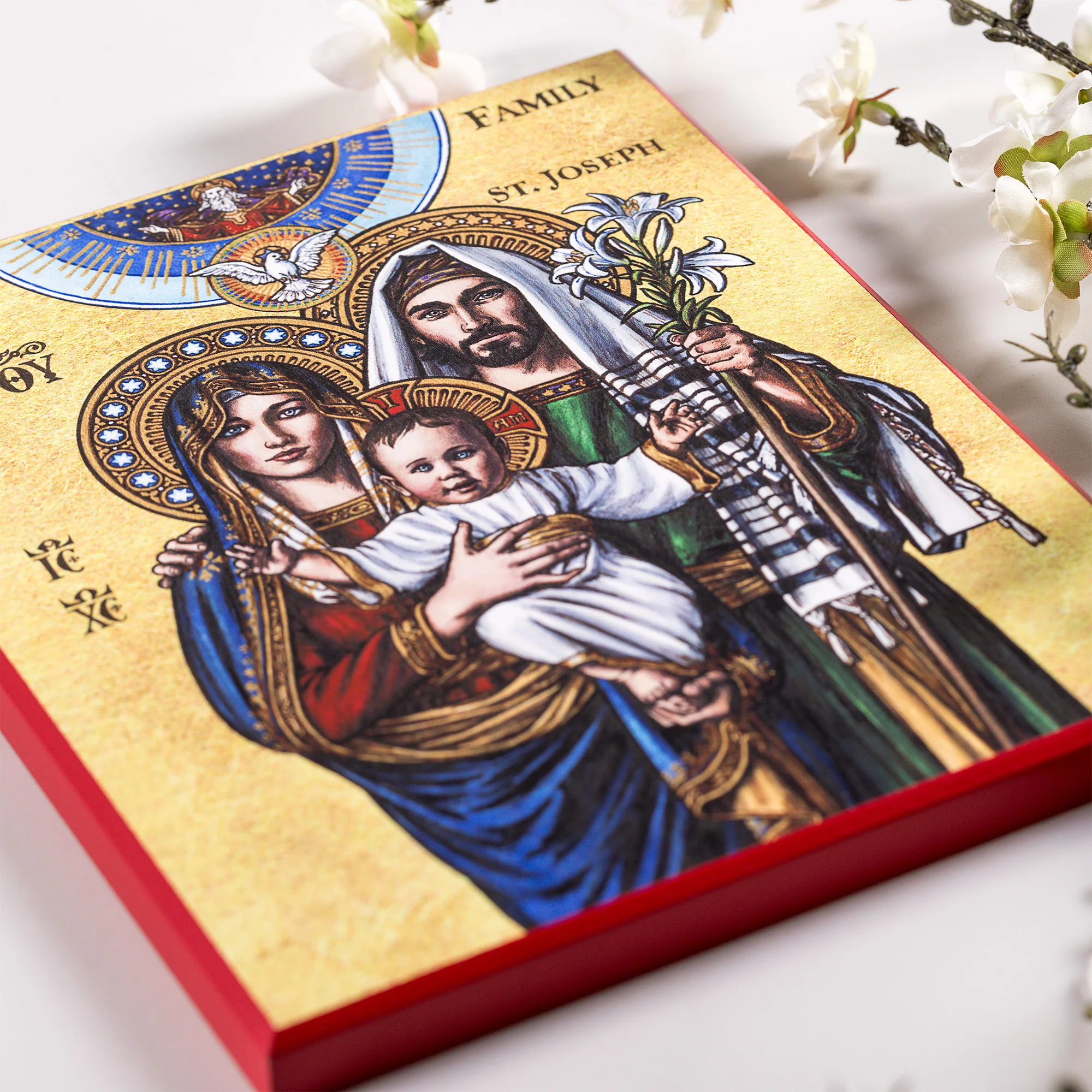 Holy Family Modern Icon Plaque - 8" x 10" - Image 5