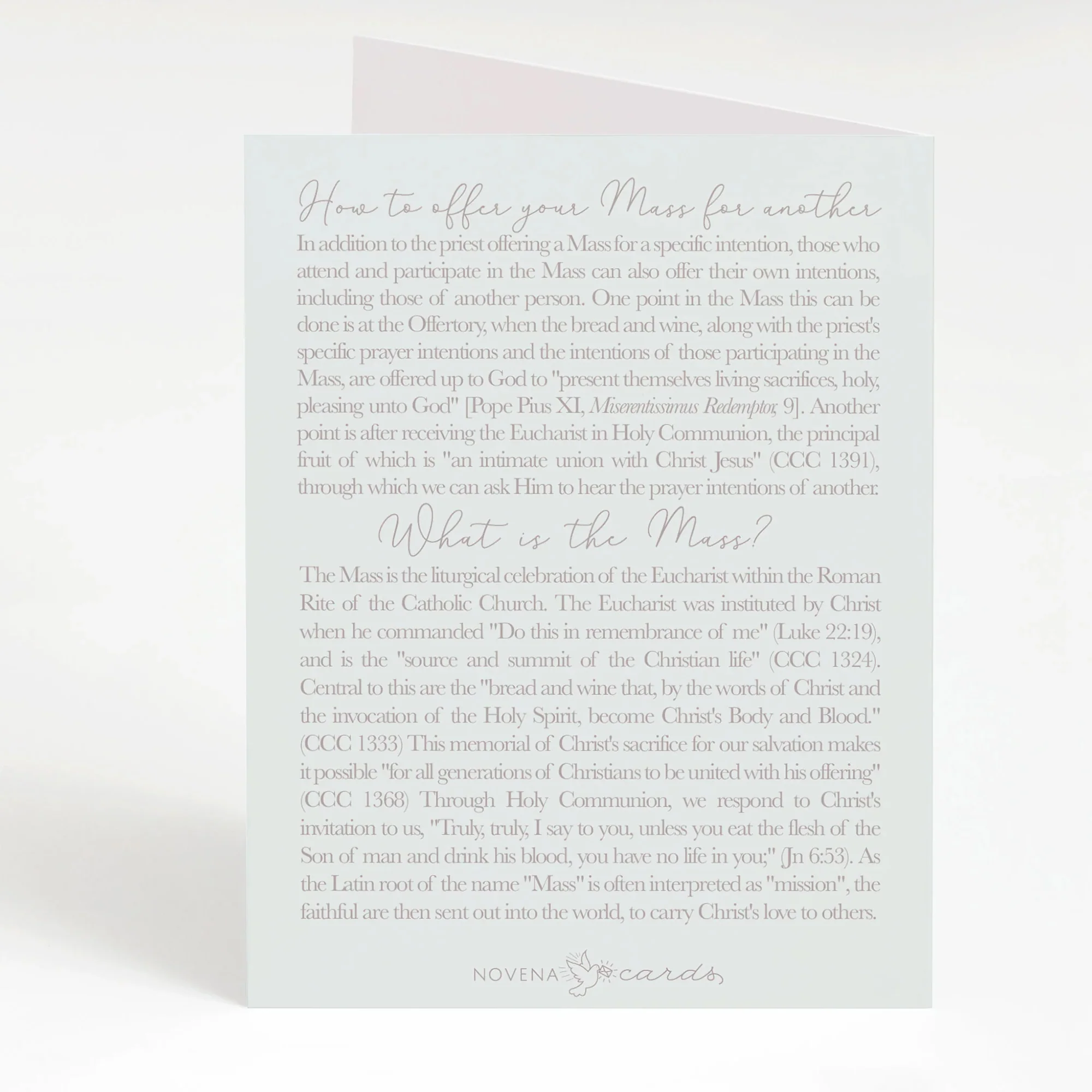I Prayed for You at Mass Eucharist Greeting Cards (Variety 4 Pack) - Image 6
