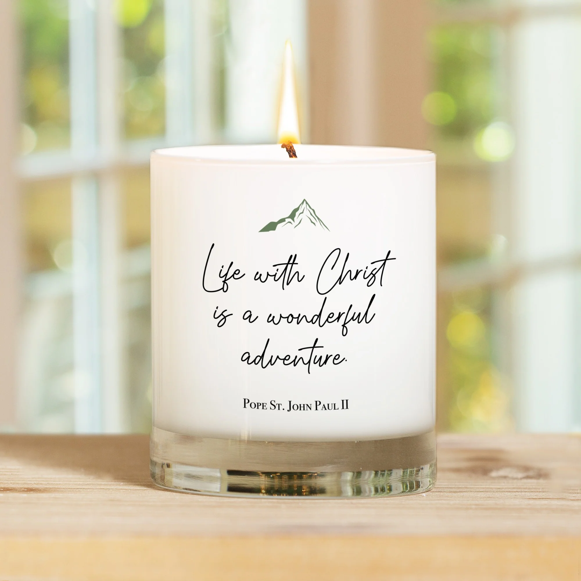 John Paul II "Life With Christ" Candle - Image 2