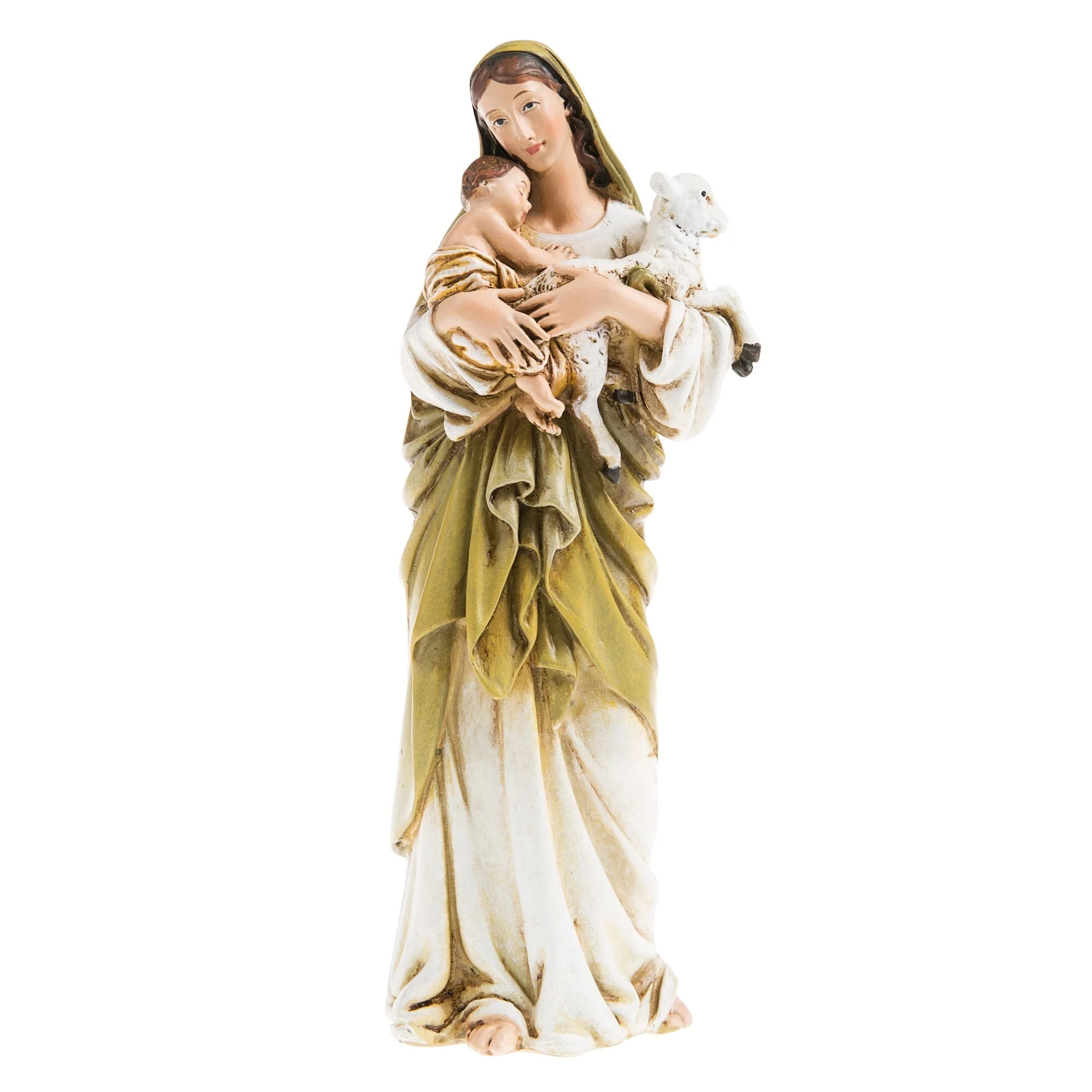 Madonna & Child with Lamb, 6.25"