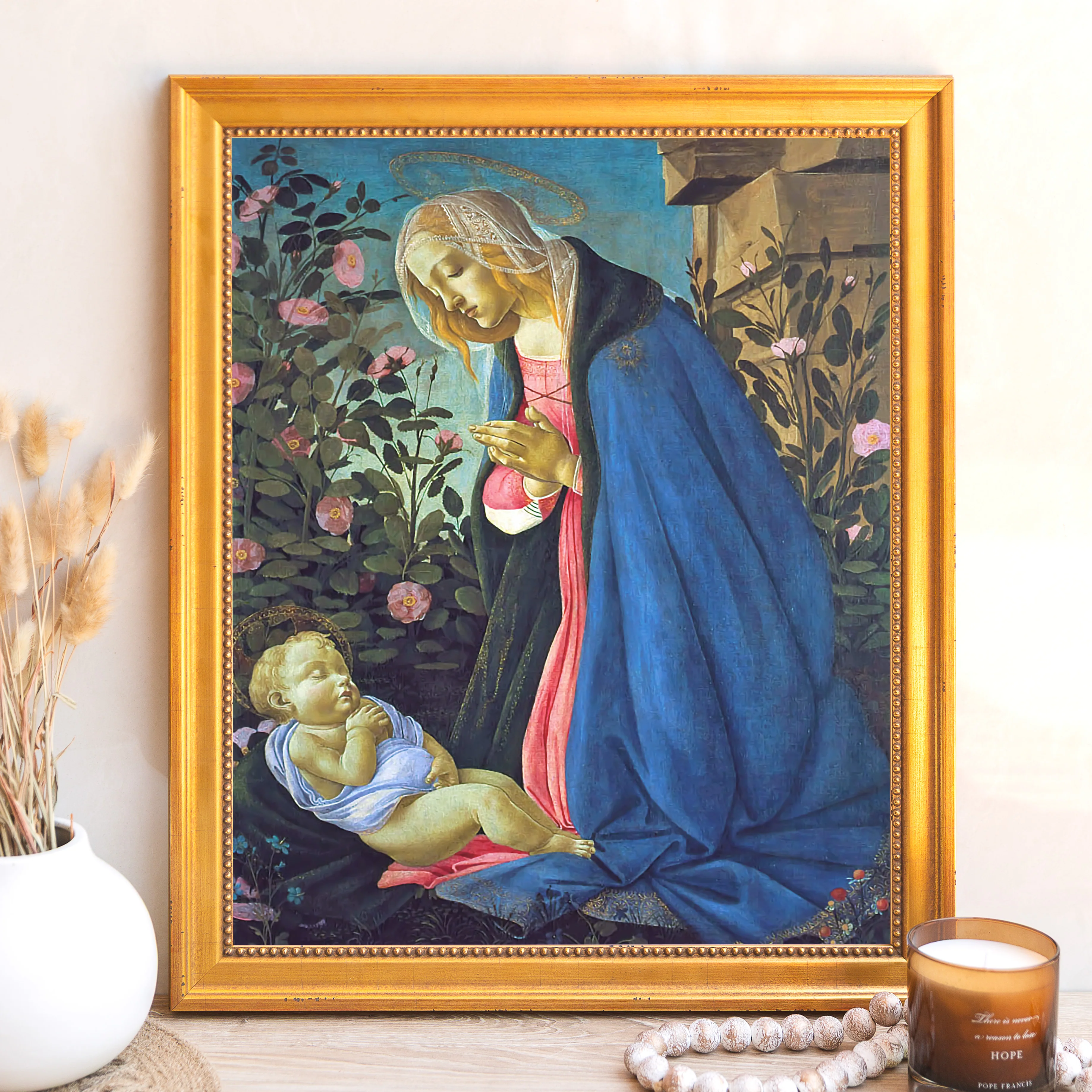 Madonna & the Sleeping Christ Child Framed Canvas - Sacred Signature Collection - Image 6