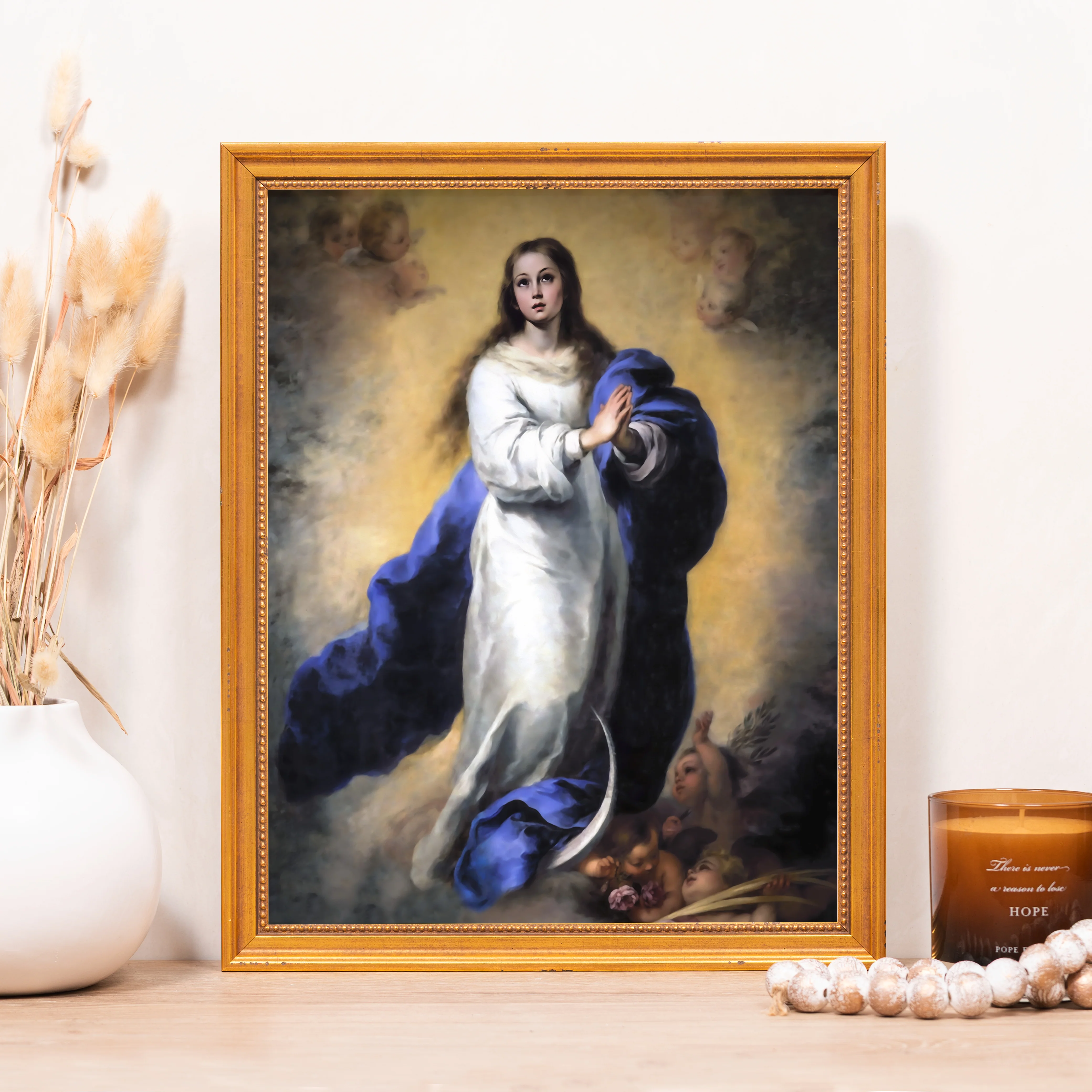 Murillo's Immaculate Conception Framed Canvas - Sacred Classics Collection - Image 7