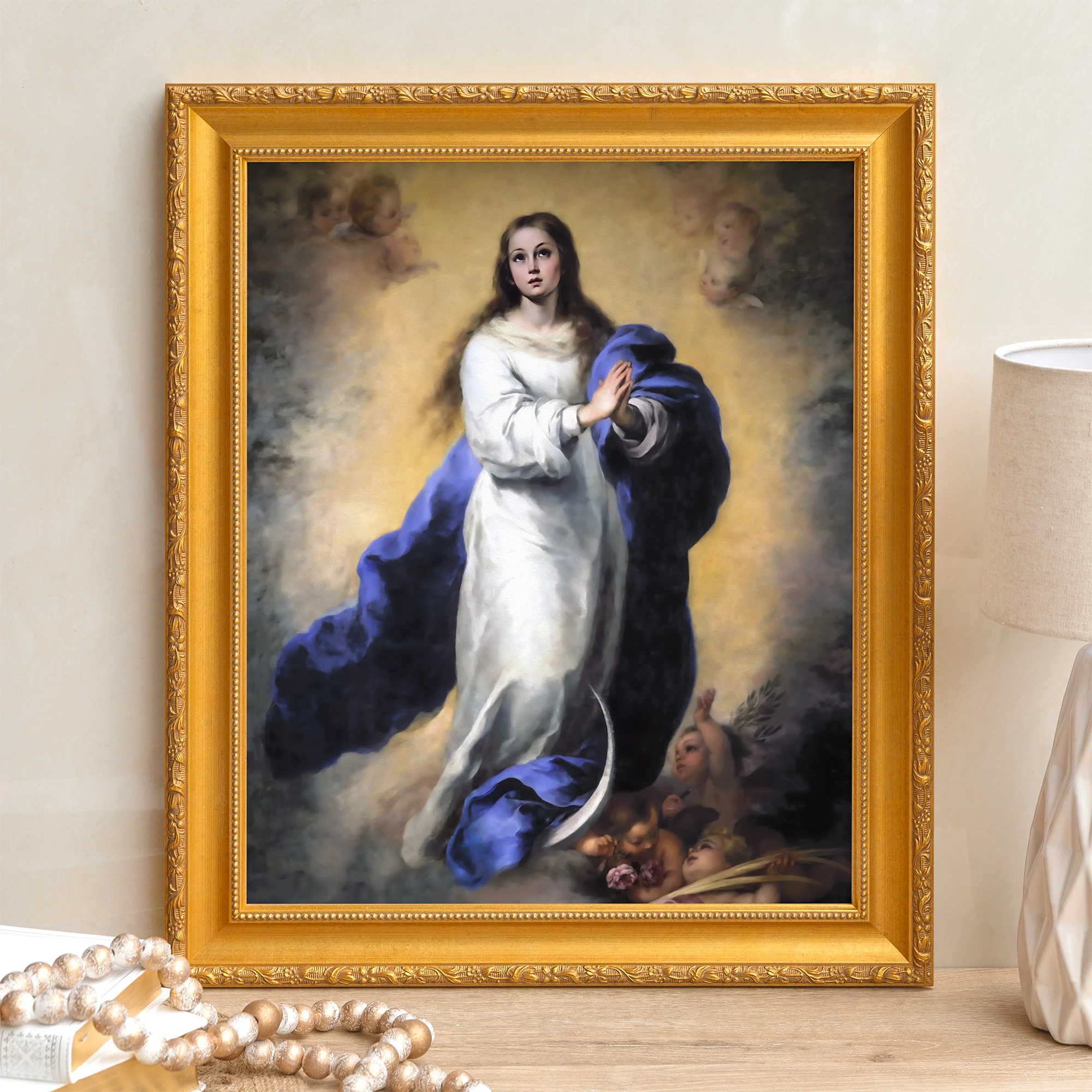 Murillo's Immaculate Conception Framed Canvas - Sacred Signature Collection - Image 6