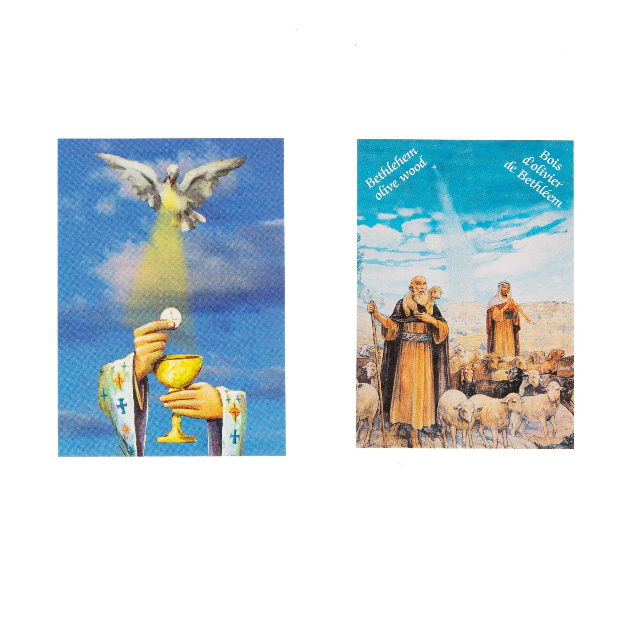 Olive Wood First Communion Rosary with Chalice - Image 2