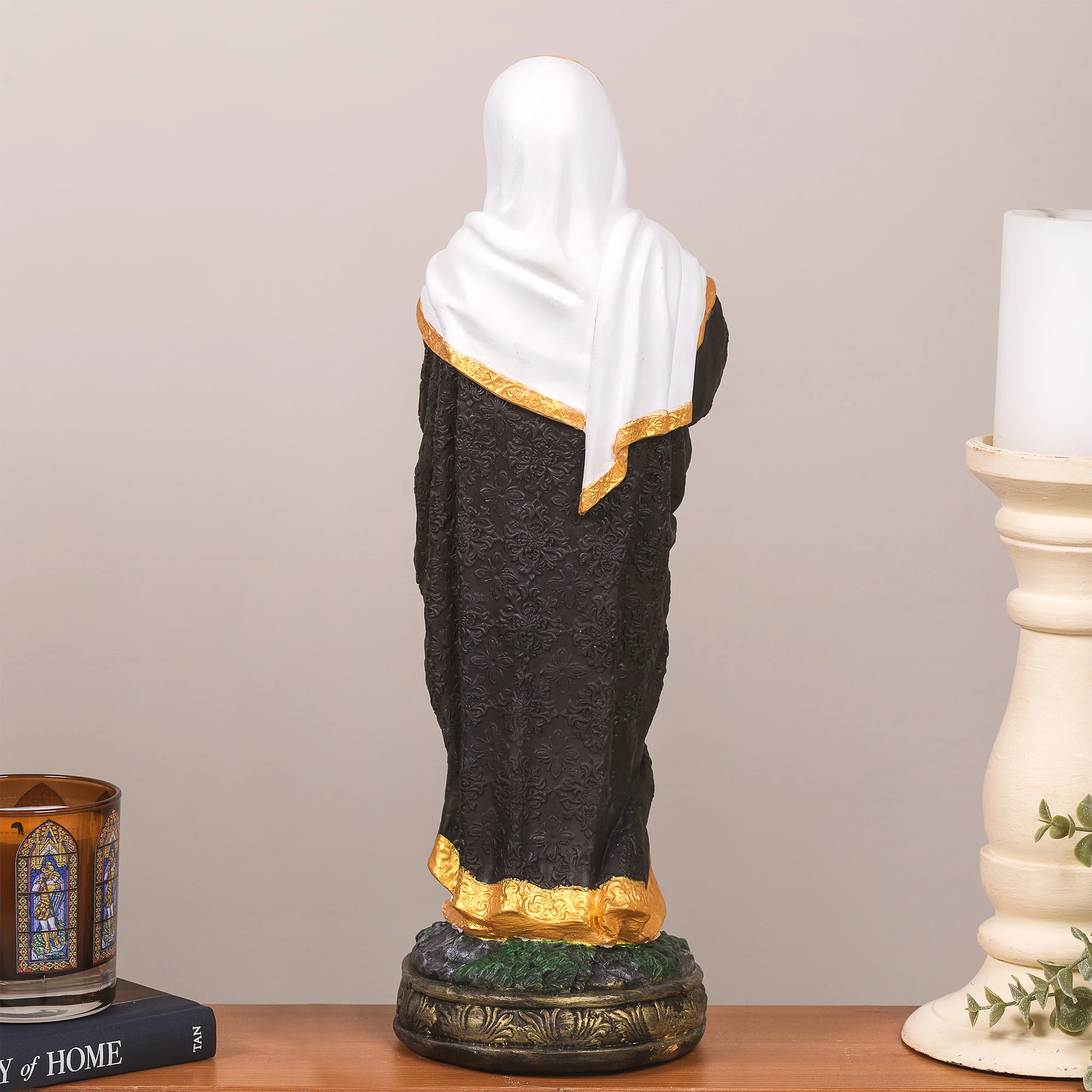 Our Lady of Sorrows Statue -  White or Hand Painted -16" - Image 8