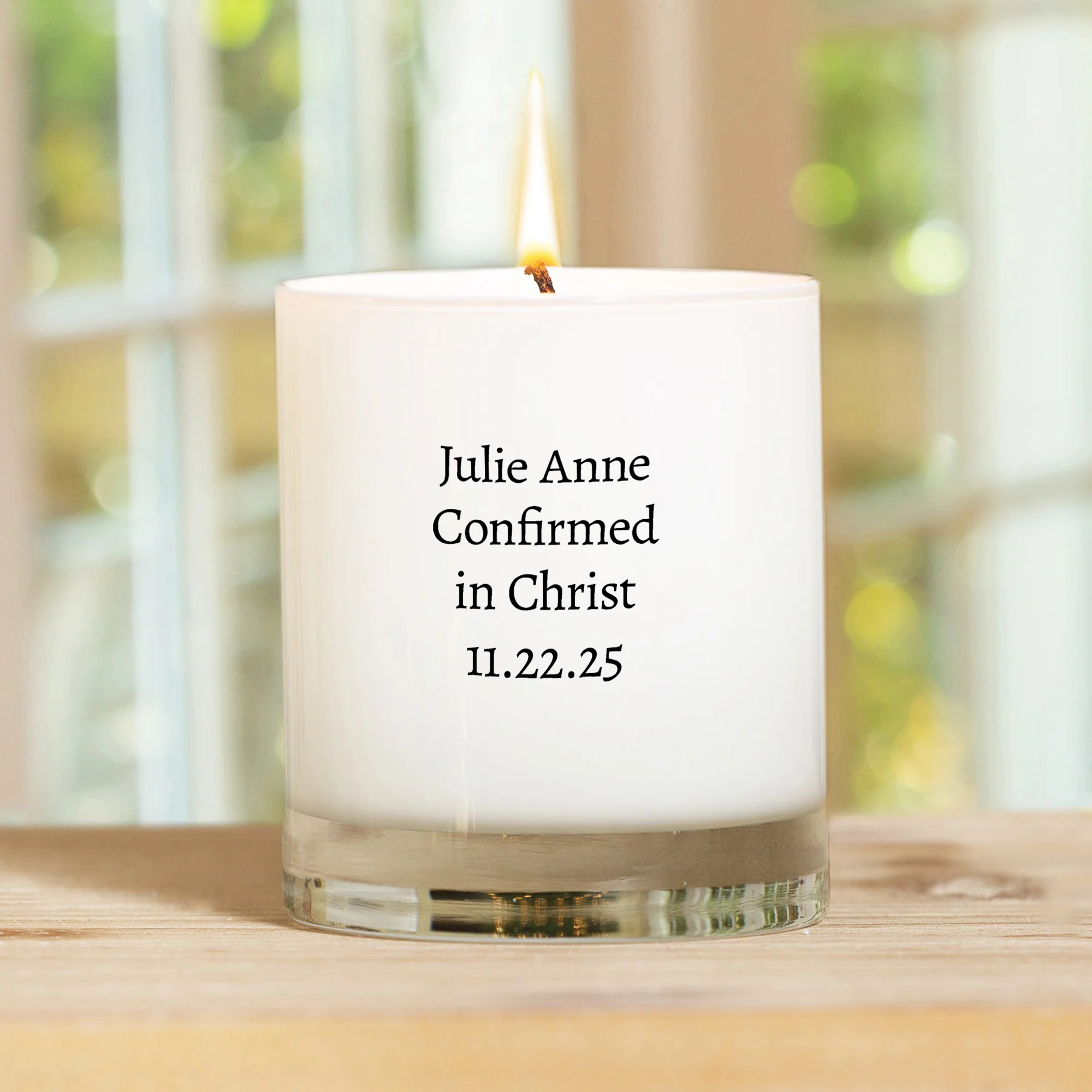 Personalized St. Agatha Confirmation Candle - Image 2