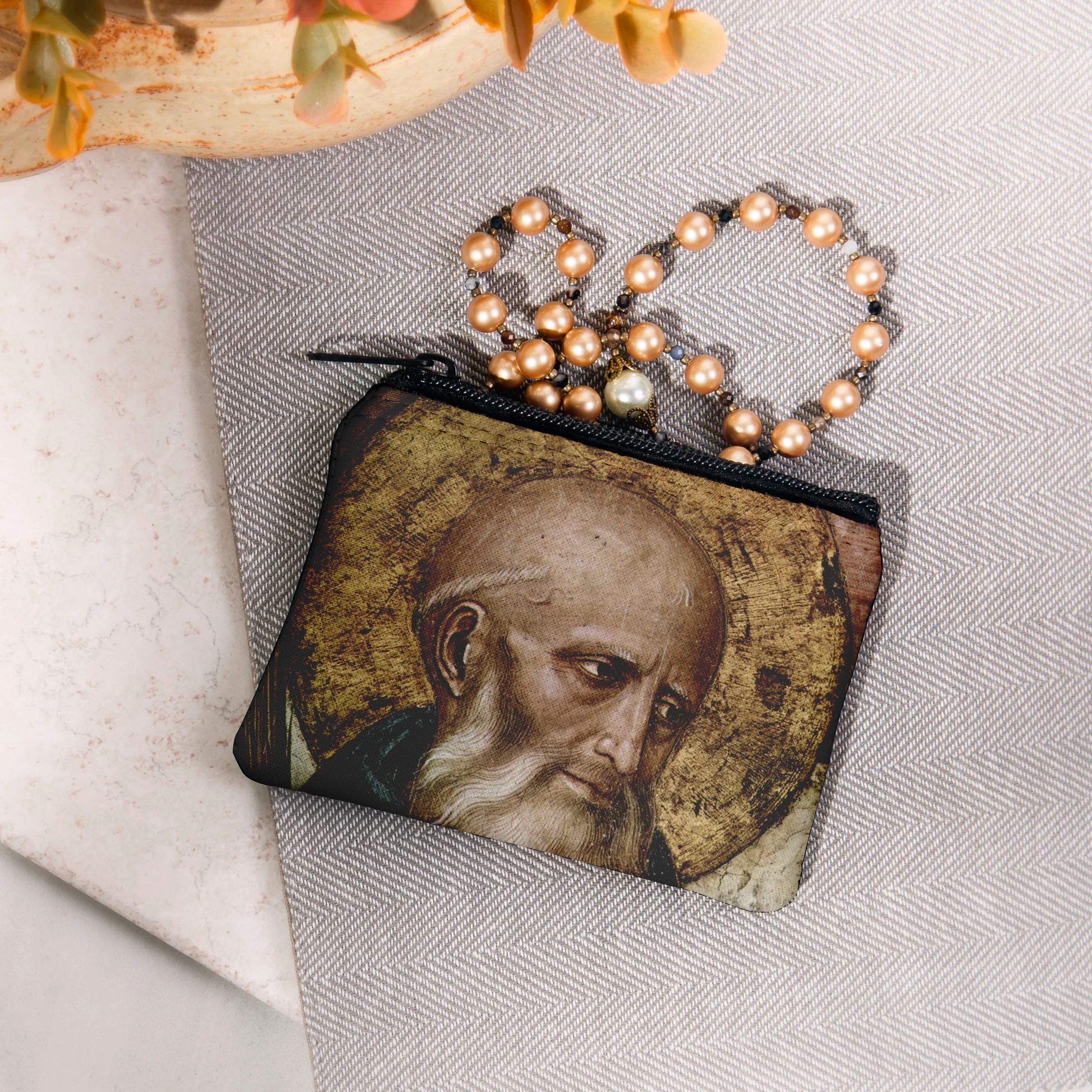 Personalized St. Benedict Rosary Pouch - Image 3