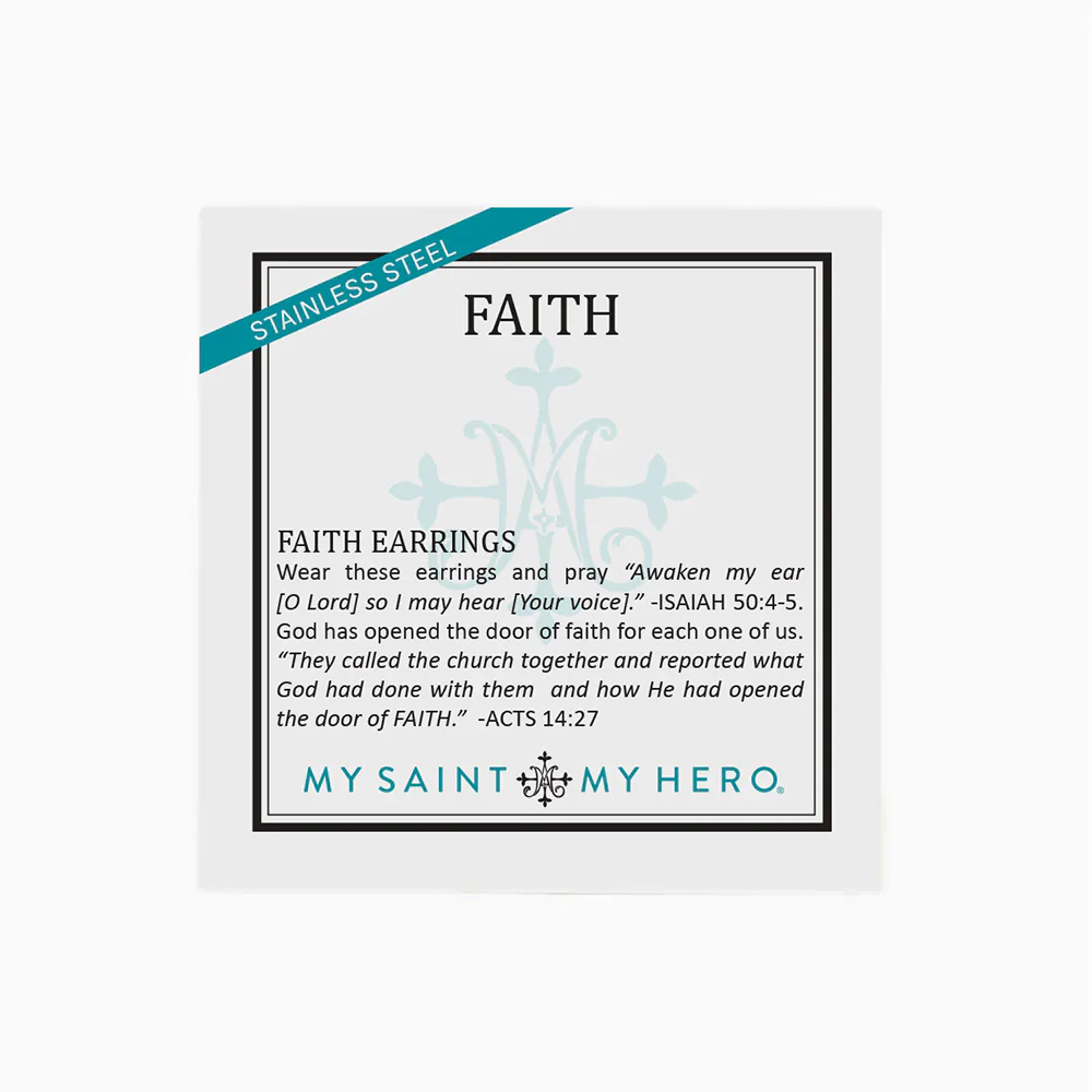 Petite Cross Stud Earrings - Gold or Silver - Image 3