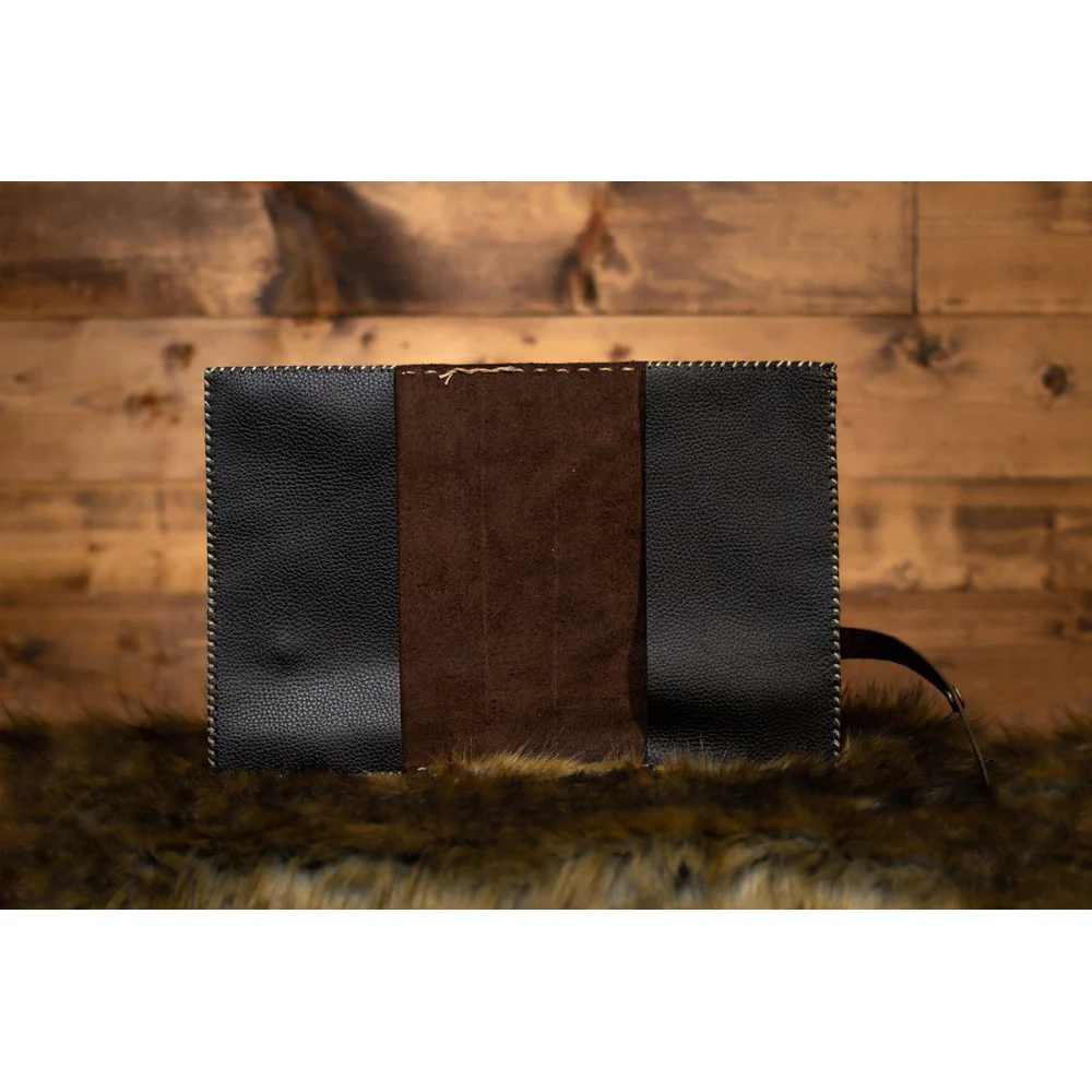 Premium Leather Bible Cover - Deep Brown or Beige - Image 5