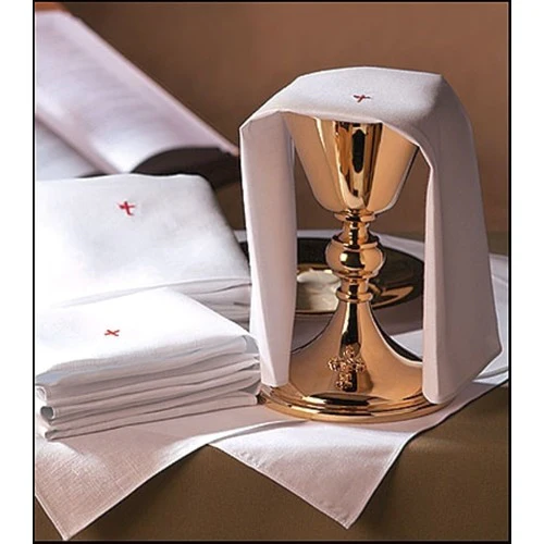 Purificator With Red Embroidered Cross-12 Pack - Image 2