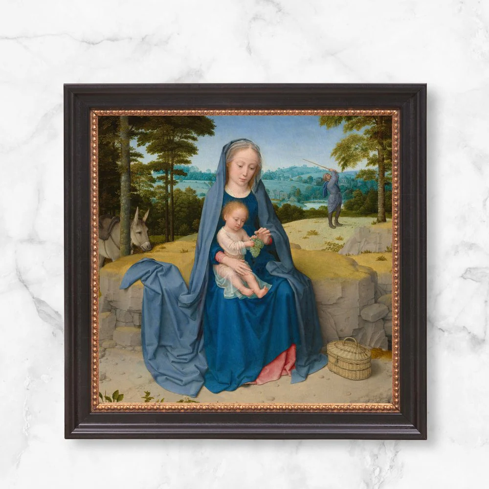 Rest on the Flight Into Egypt Framed Canvas - Sacred Mini Collection - Image 6
