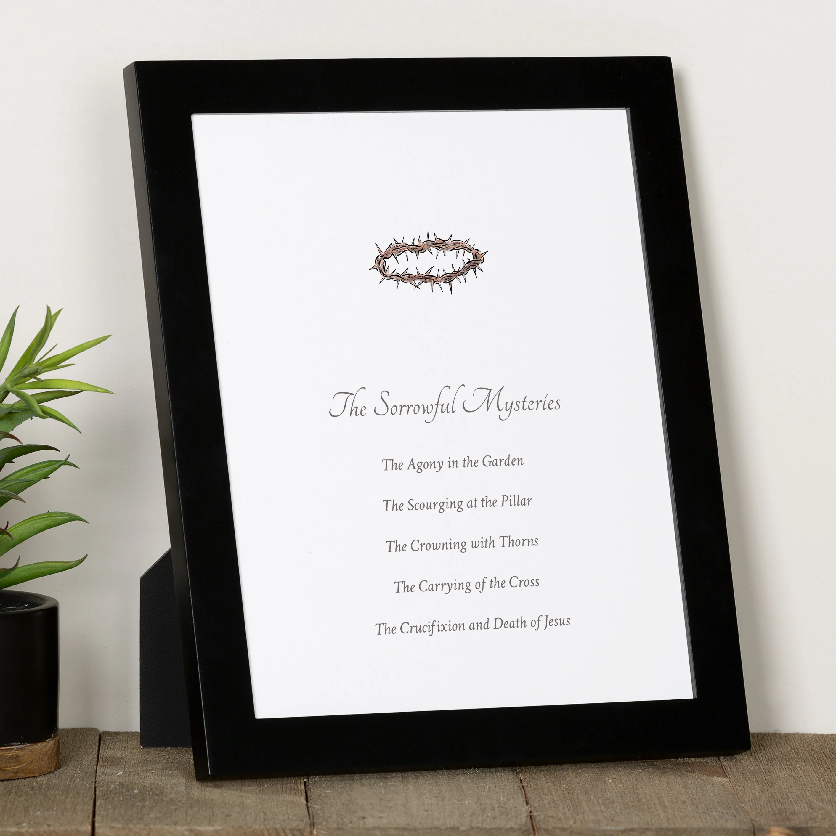 Sorrowful Mysteries Black Framed Print - Image 2