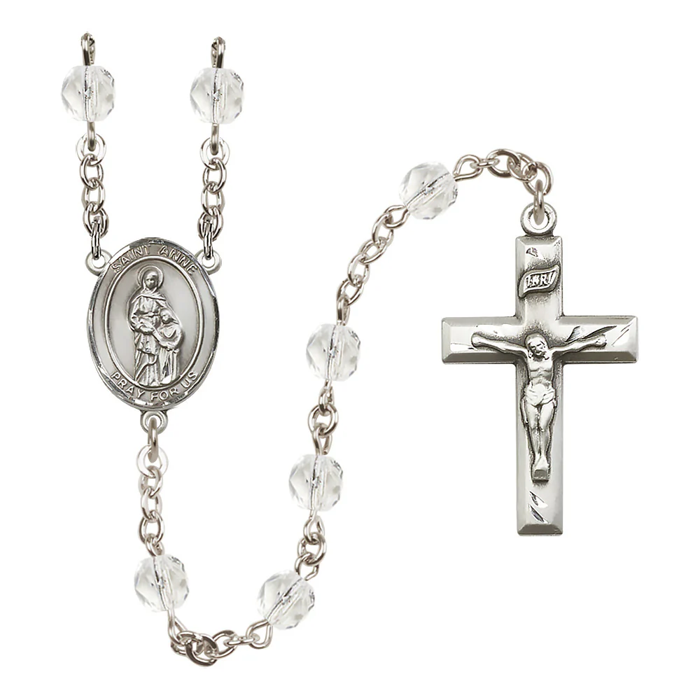 St. Anne Crystal Birthstone Rosary - Multiple Birthstones - Image 6