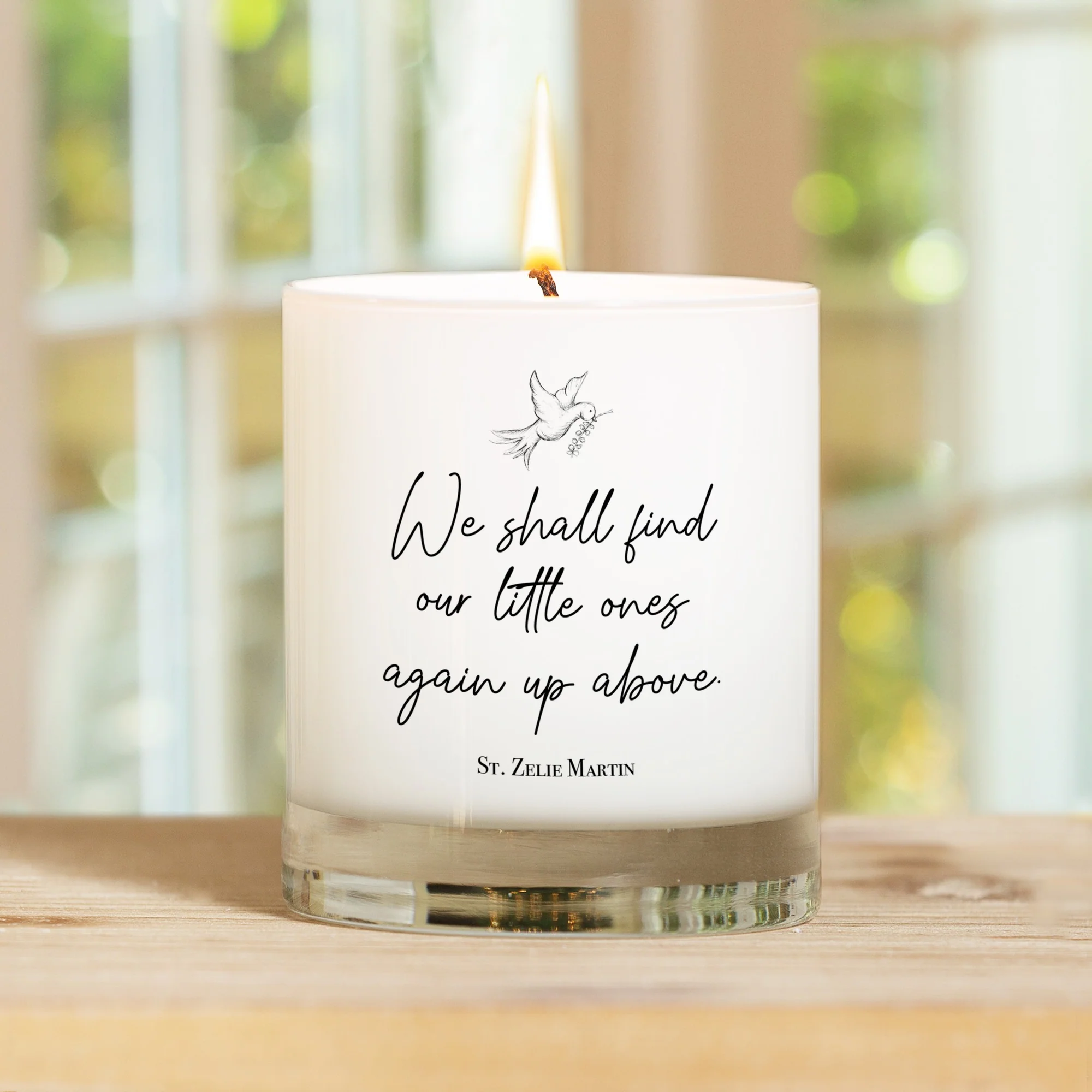 St. Zelie Martin "We Will Find Our Little Ones Again" Candle - Image 2