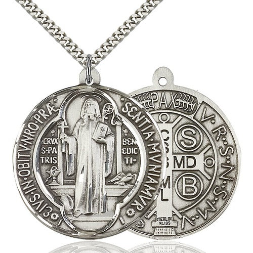 Sterling Silver St. Benedict Pendant - 2508793