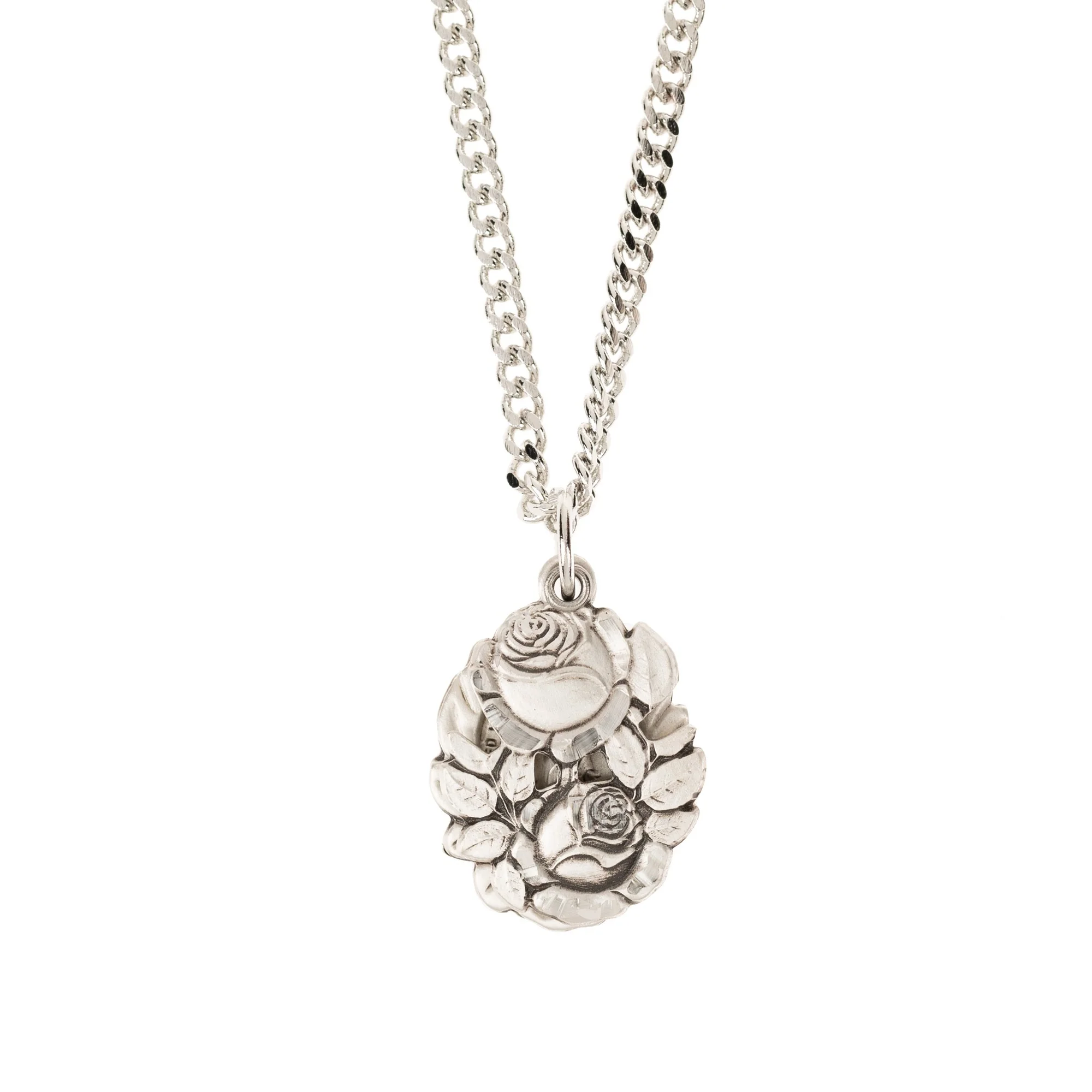 Sterling Silver Two Part Slide Miraculous Medal - 24" Chain - Image 4