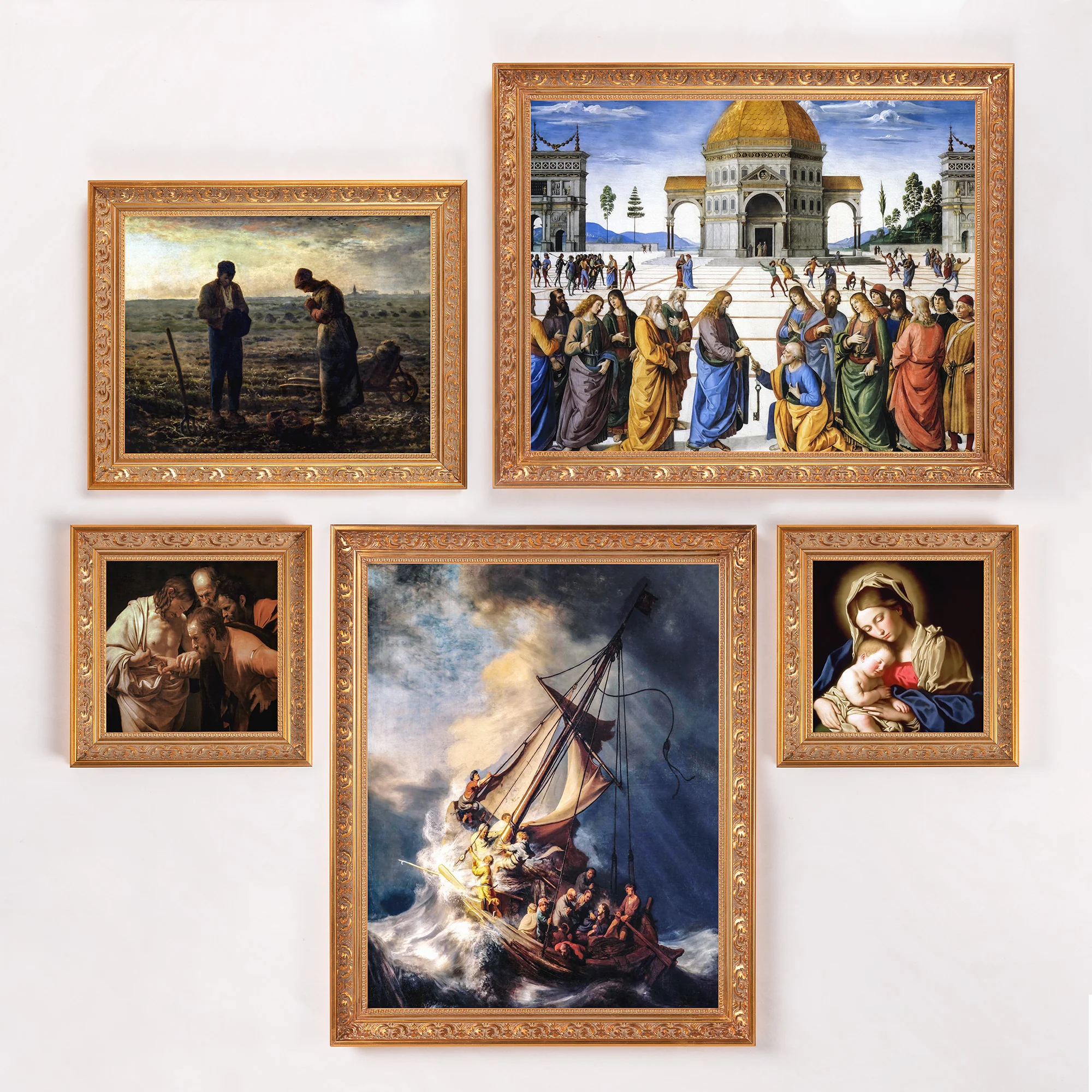 The Disciples See Christ Walking on Water Framed Canvas - Sacred Signature Collection - Image 11
