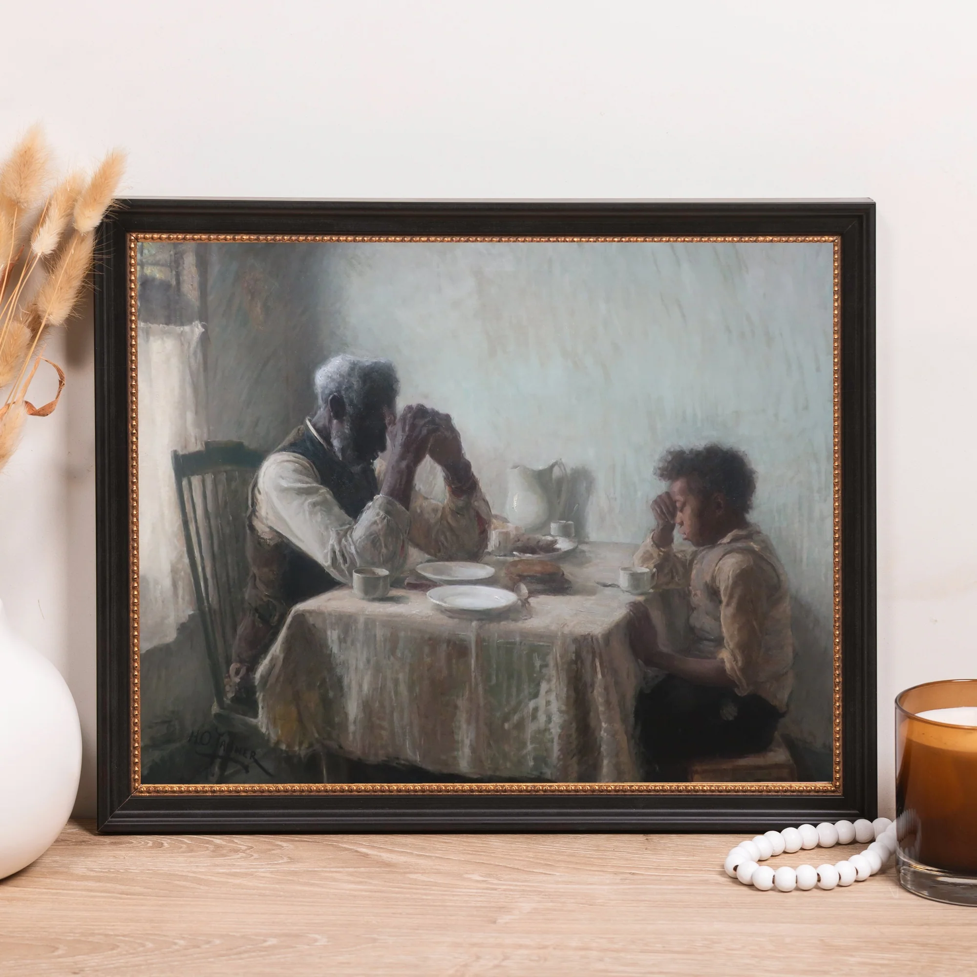 The Thankful Poor Framed Canvas - Sacred Classics Collection - Image 8