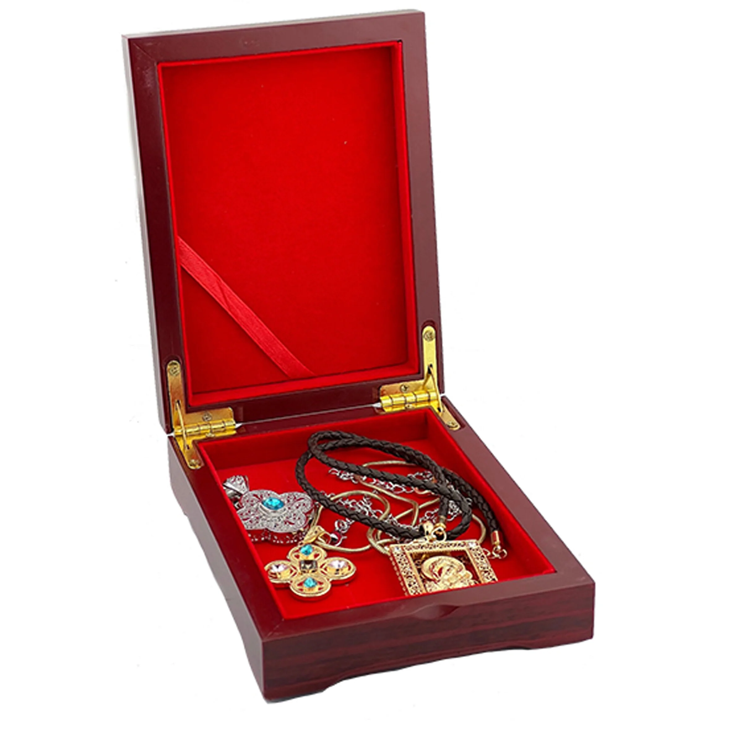 Ukrainian Our Lady of Sorrows or Our Lady of Vladimir Icon Rosary or Keepsake Box - Image 3
