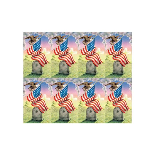 Laminated USA Patriotic Veteran Series Personalized Prayer Card (Priced Per Card) - Image 2