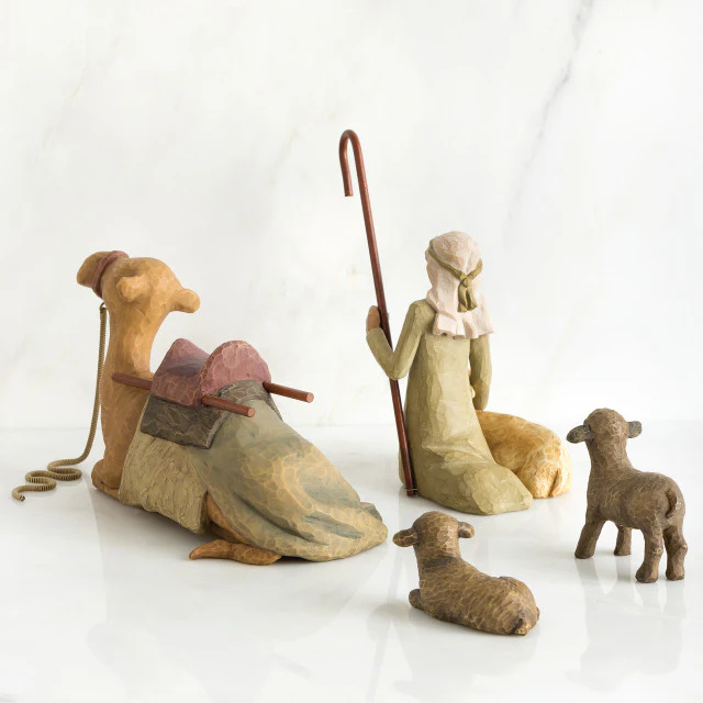 Willow Tree Shepherd & Stable Animals - 4 Pieces - Image 3