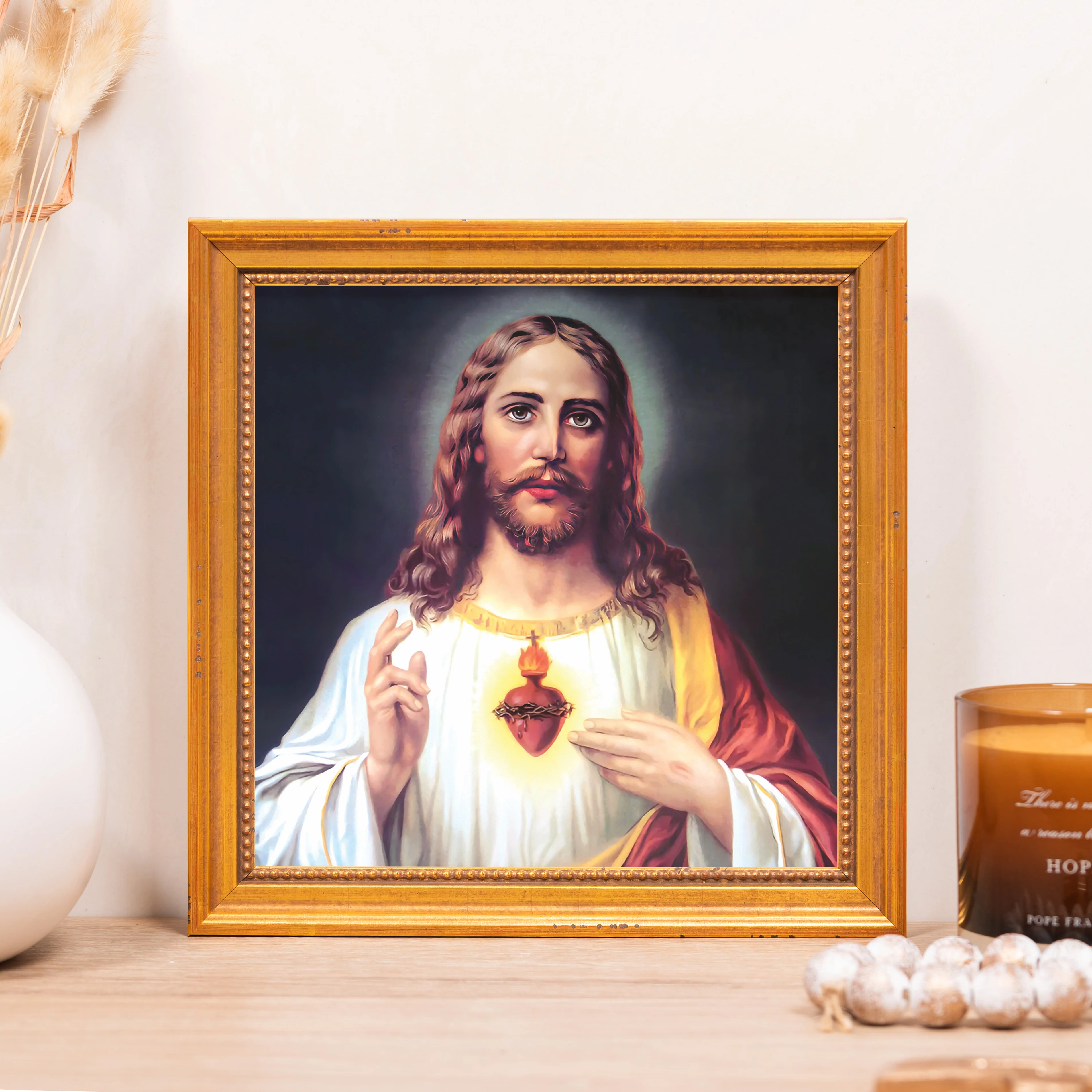 Zabateri's Sacred Heart Framed Canvas - Sacred Mini Collection - Image 4